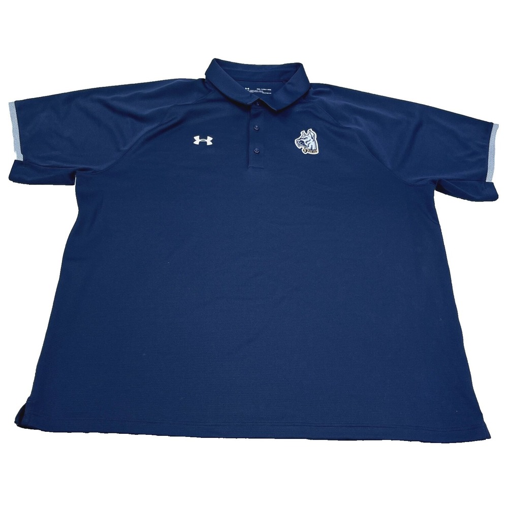 Bluefield State‎ Collage Big Blue Polo Shirt Men 4XL Performance Under Armor